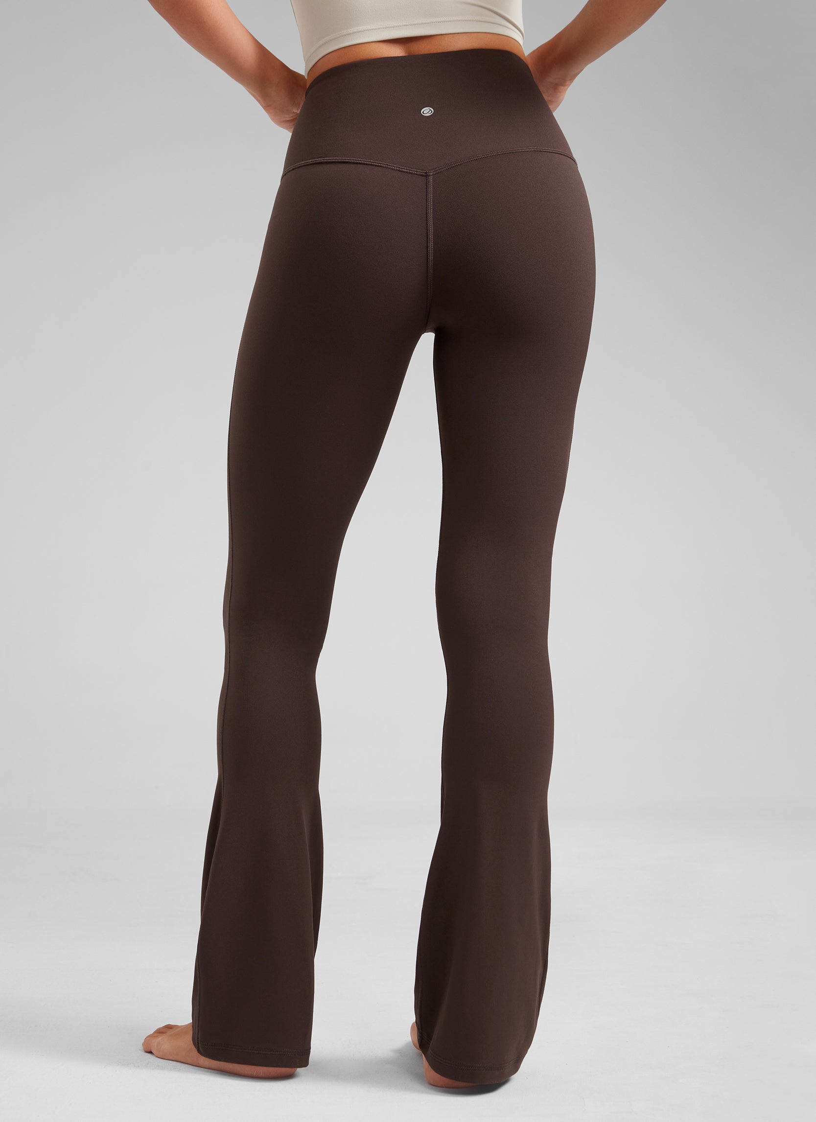 CRZ YOGA Women  Butterluxe High Waist Pockets Mini Flared Leggings 32