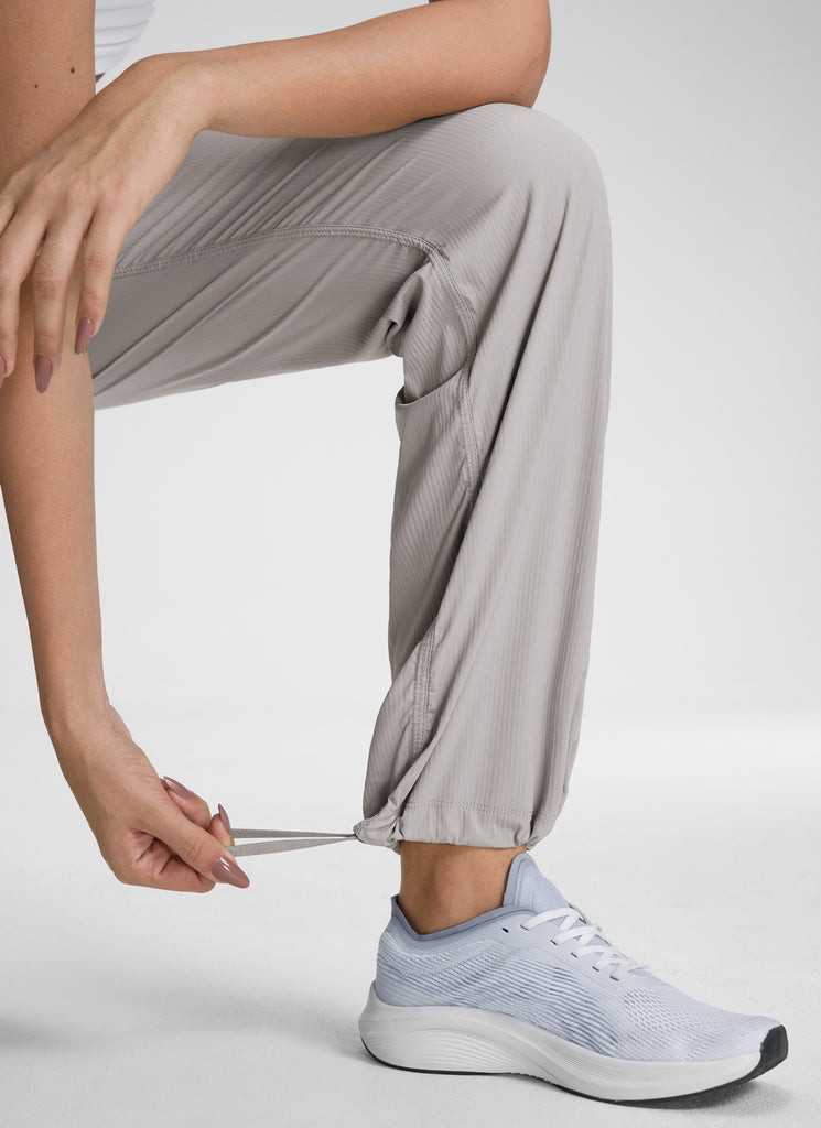 CRZ YOGA Lightweight Workout Pants for Women Straight Leg 30" Dark Chrome