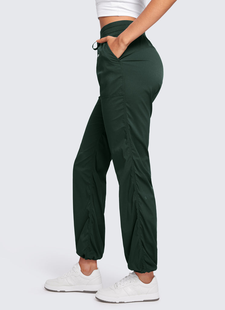 CRZ YOGA Lightweight Workout Pants for Women Straight Leg 30" Milky White