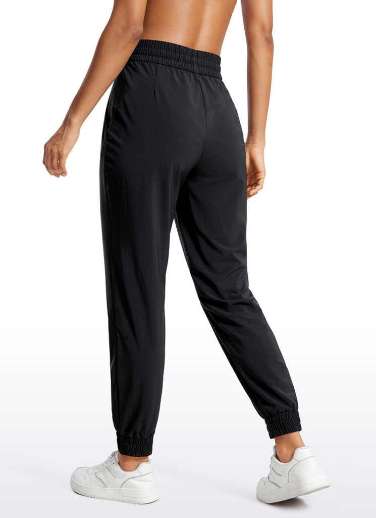 CRZ YOGA Women's Casual Workout Joggers with Pockets 28" Black