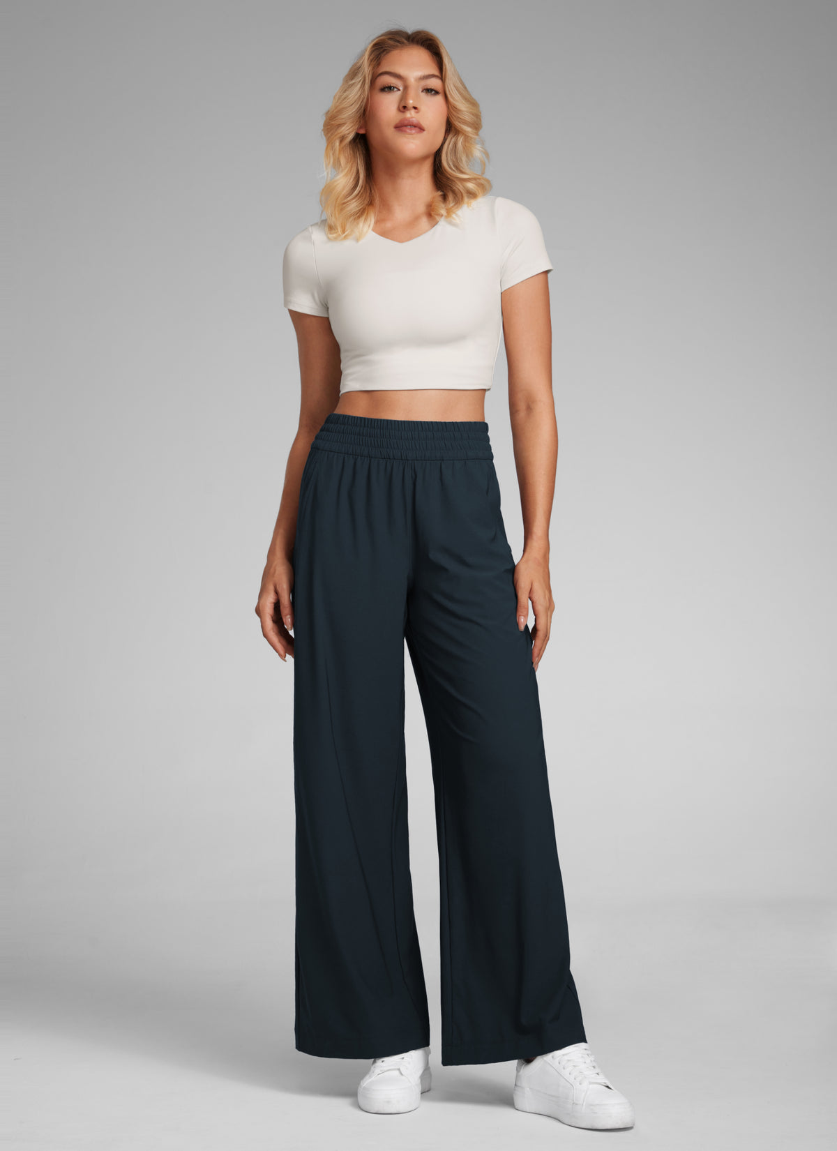 CRZ YOGA Women’s Feathery-Fit Drapey Casual Wide Leg Pant 28