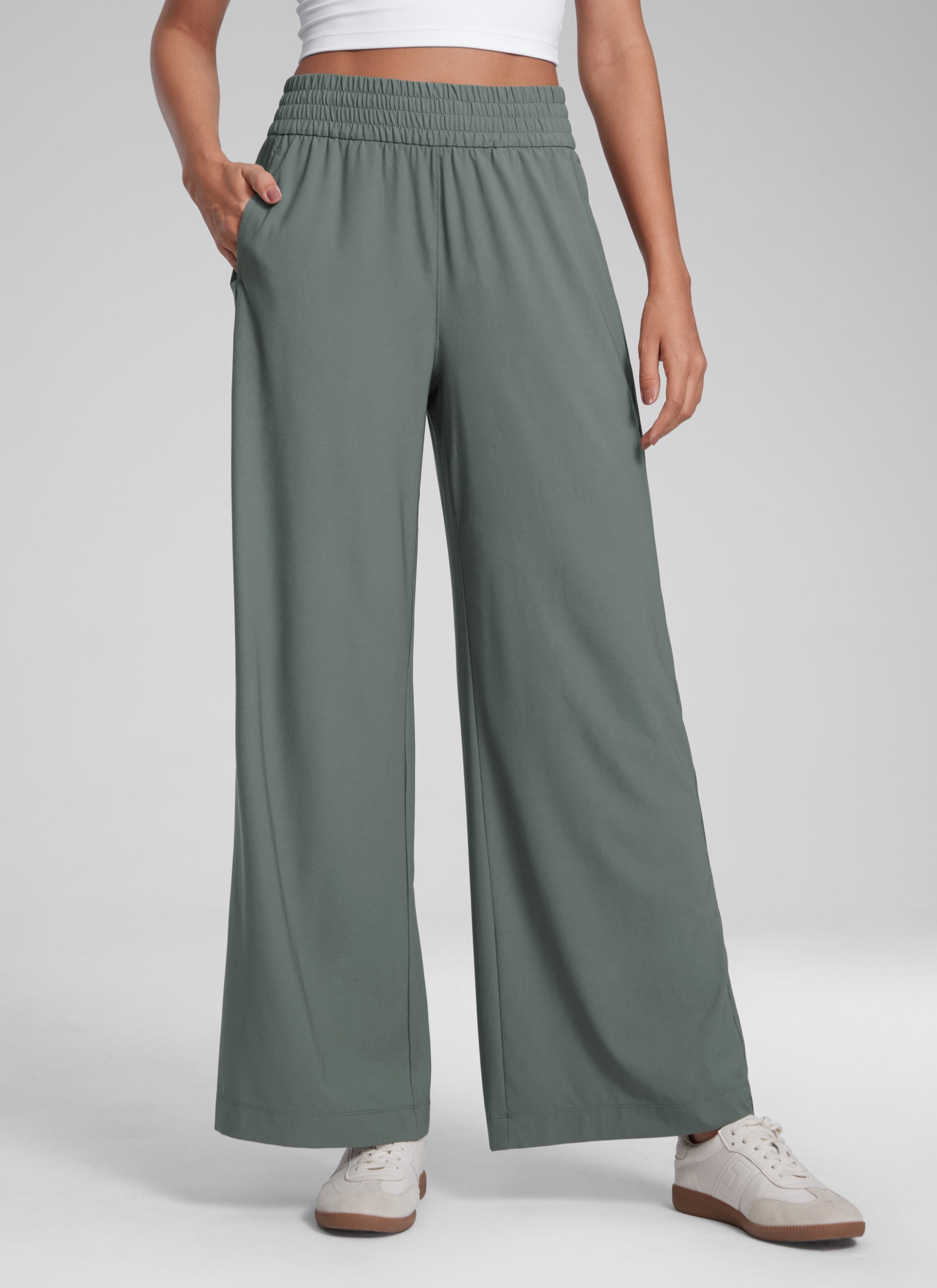 CRZ YOGA Women’s Feathery-Fit Drapey Casual Wide Leg Pant 28