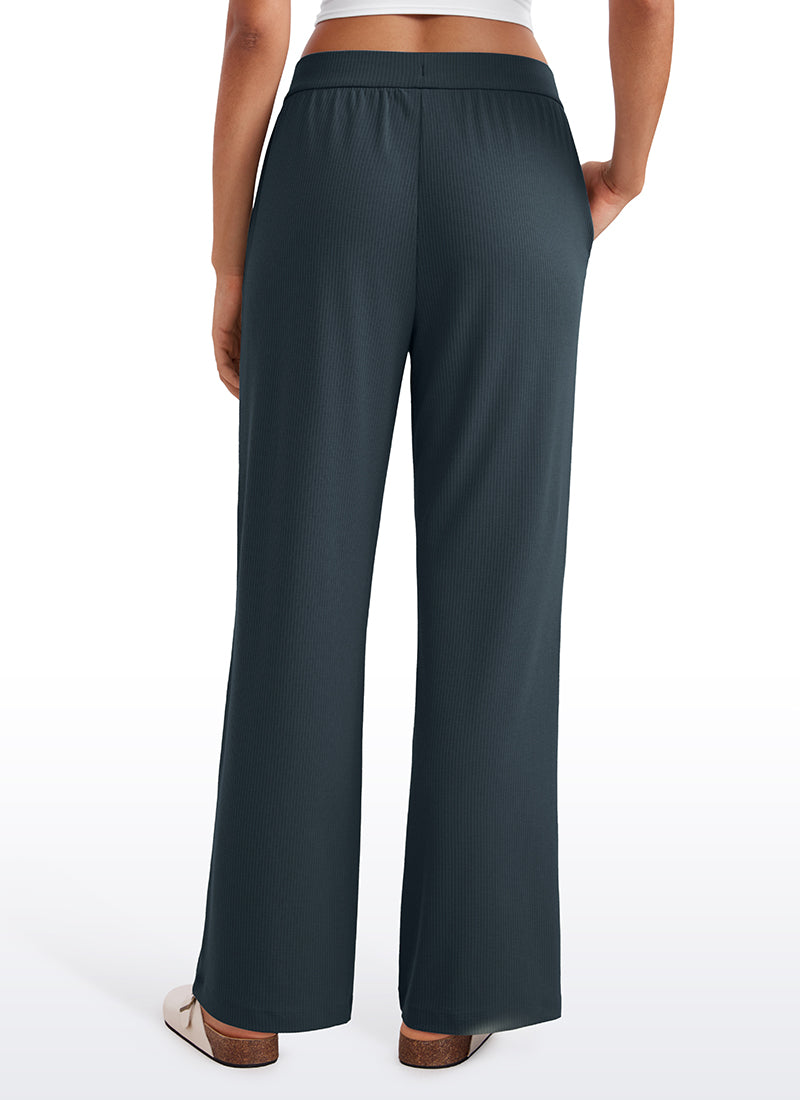 Ribbed High Rise Pocket Sweatpant 30.5