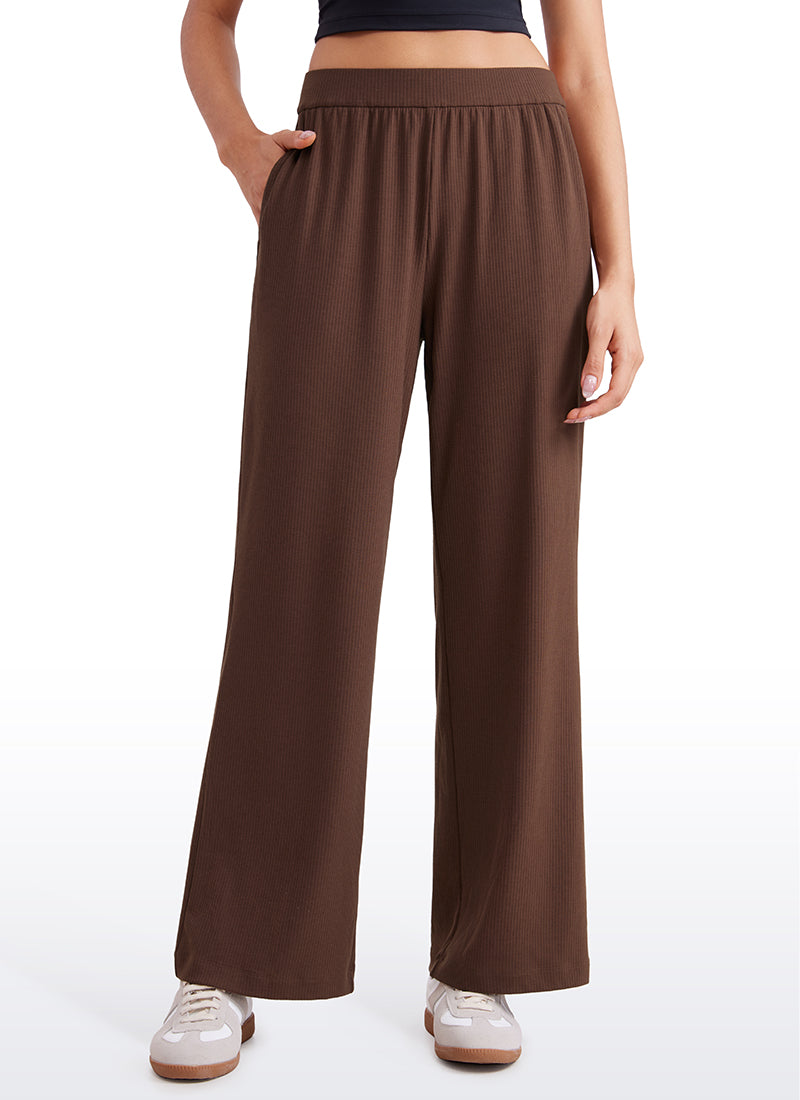 Ribbed High Rise Pocket Sweatpant 30.5
