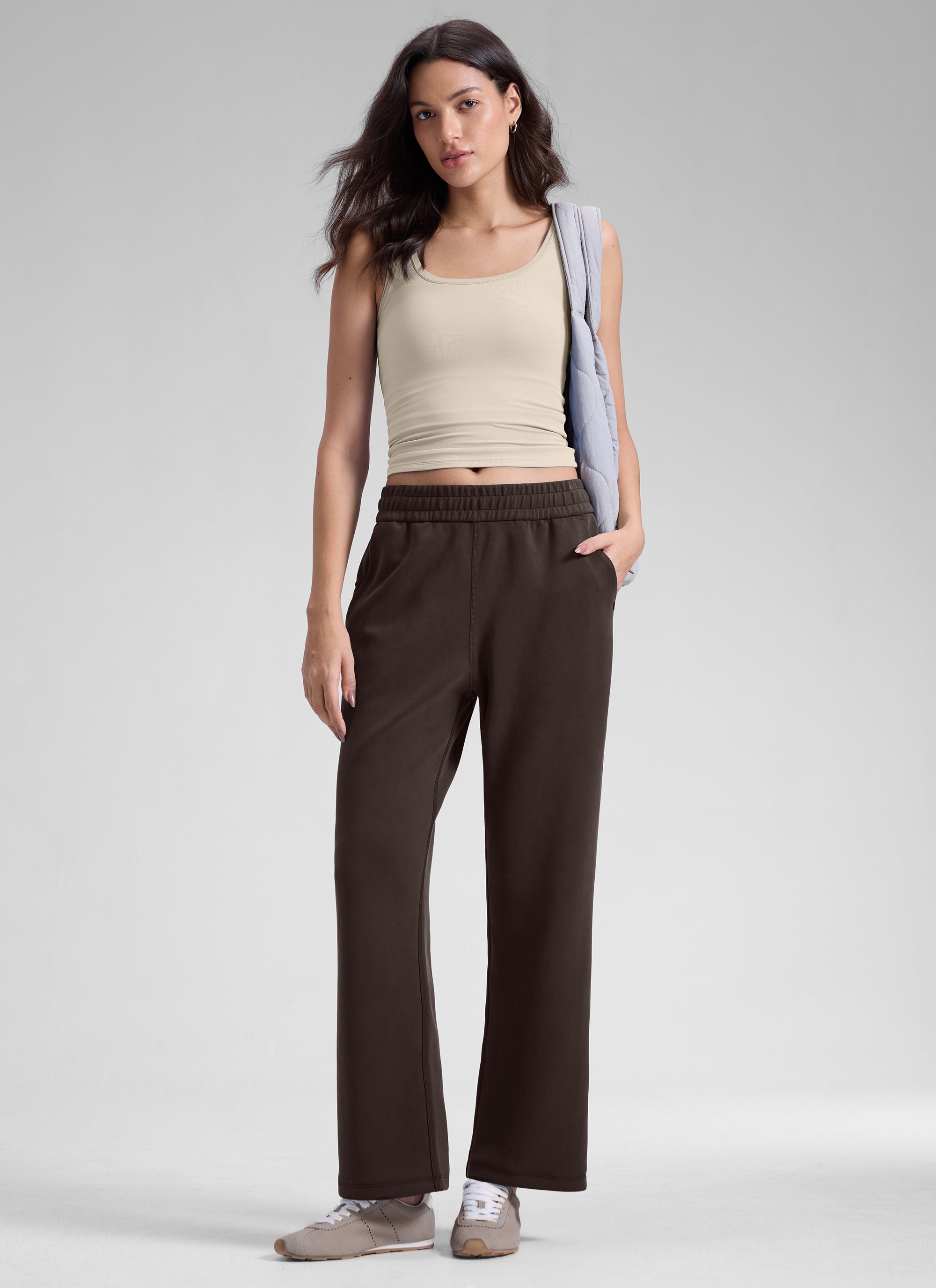 CRZ YOGA  Women's Casual SoftAura Modal High Rise Pocket Sweatpant 29