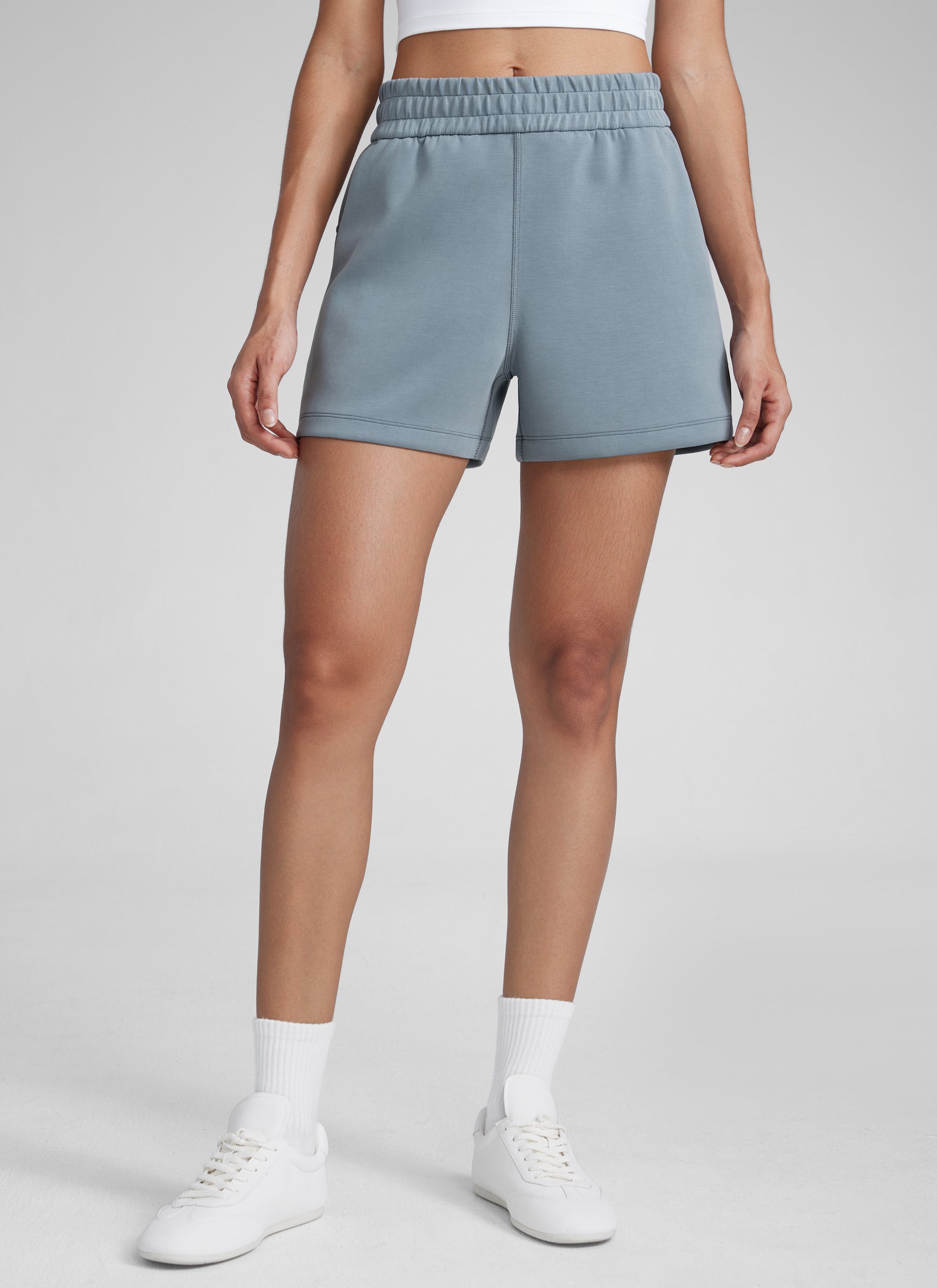 SoftAura Sweat Shorts 4” with Pockets Drawstring