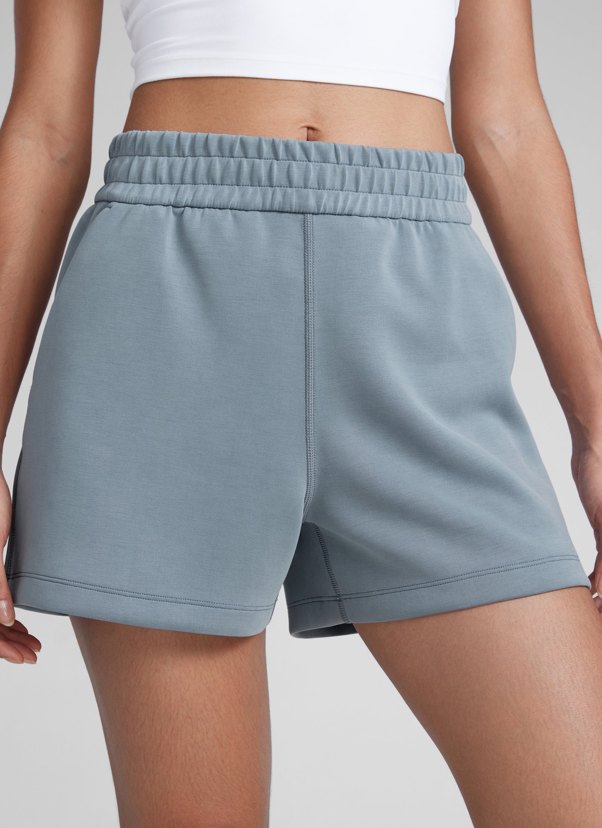 SoftAura Sweat Shorts 4” with Pockets Drawstring