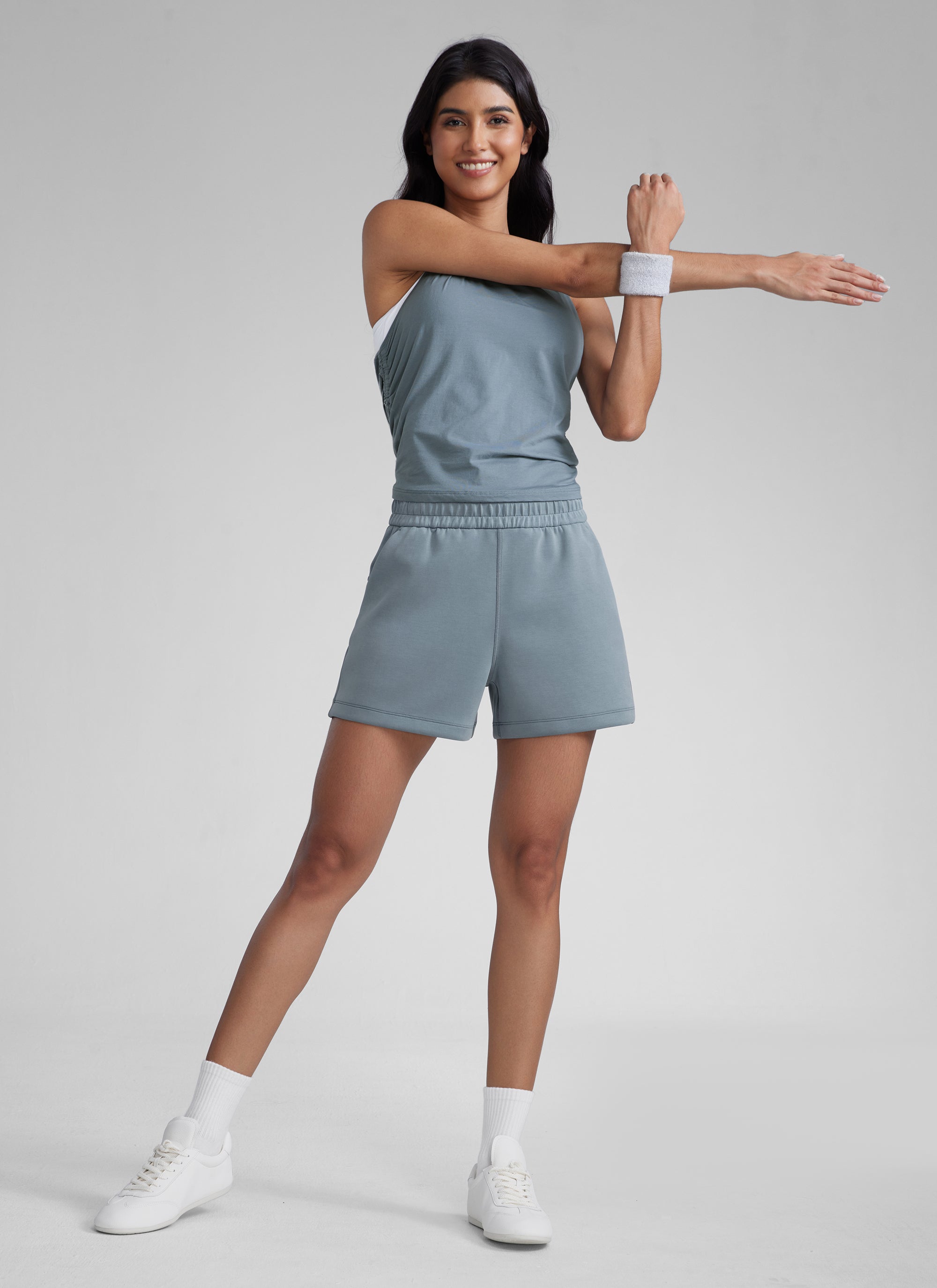 SoftAura Sweat Shorts 4” with Pockets Drawstring