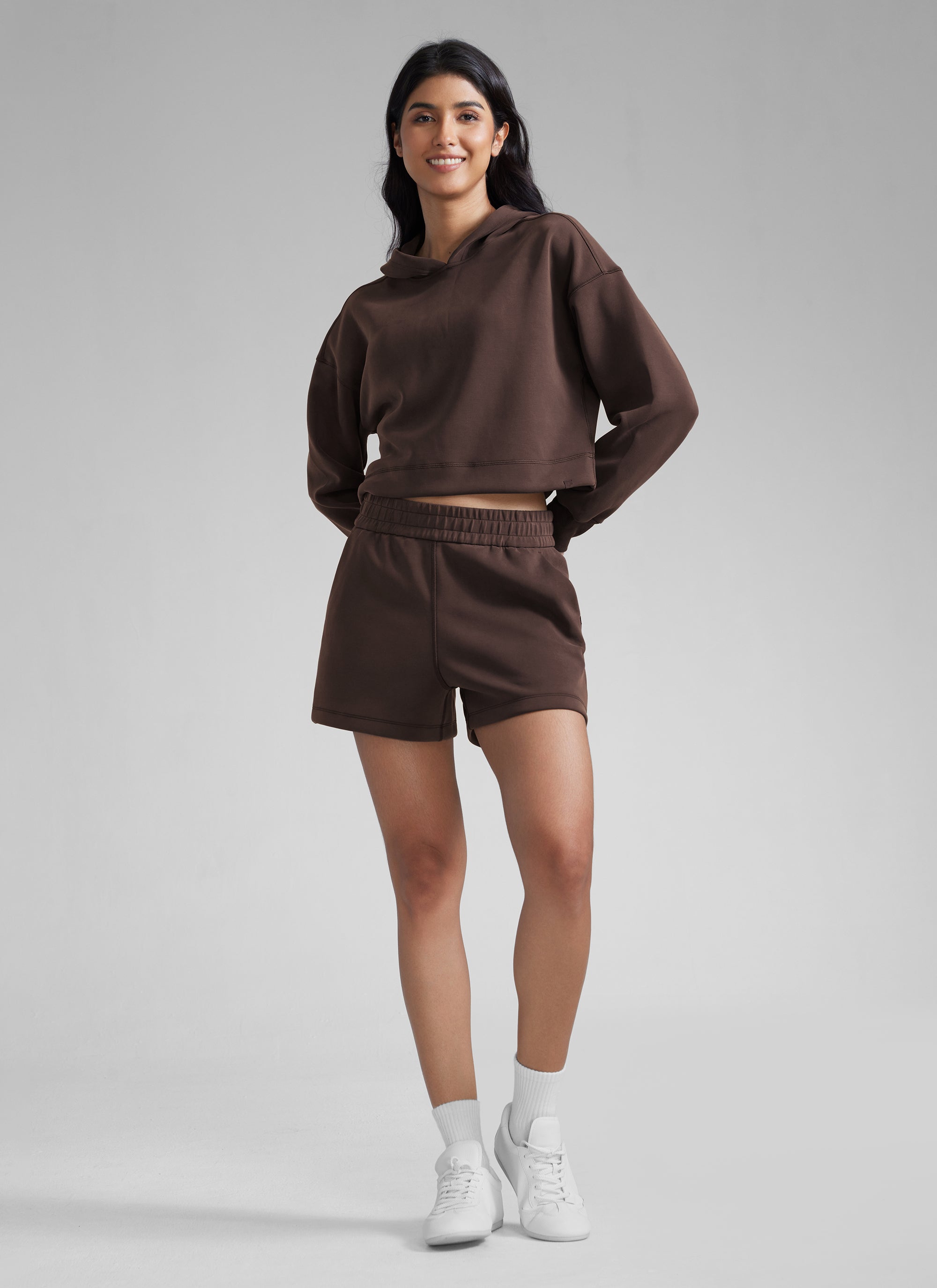 SoftAura Sweat Shorts 4” with Pockets Drawstring