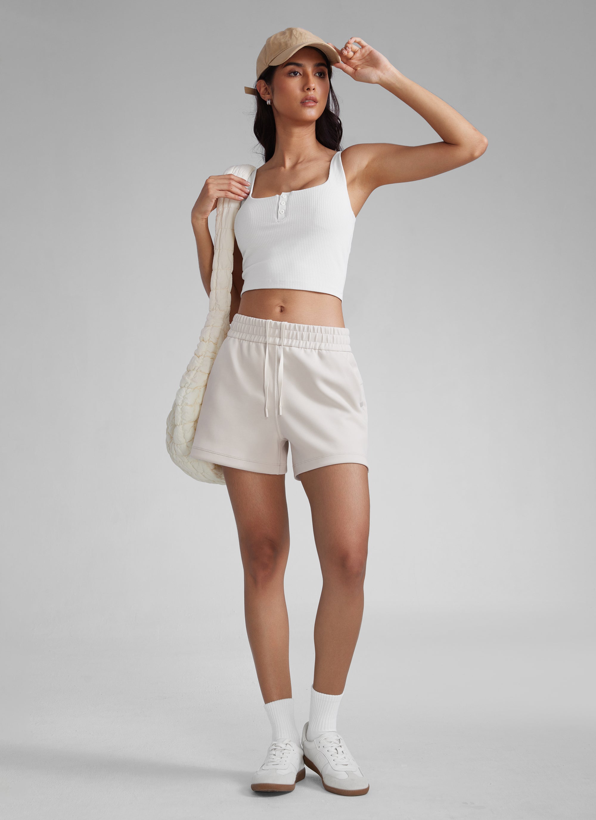 SoftAura Sweat Shorts 4” with Pockets Drawstring
