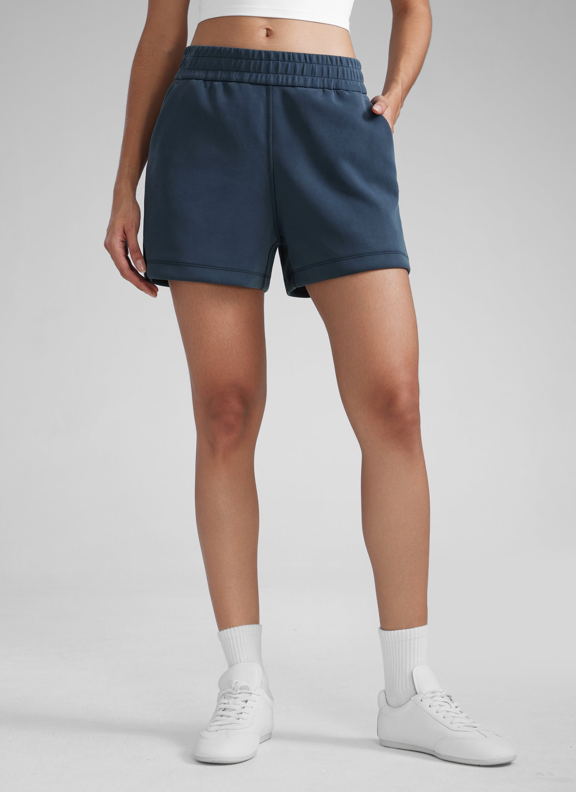 SoftAura Sweat Shorts 4” with Pockets Drawstring