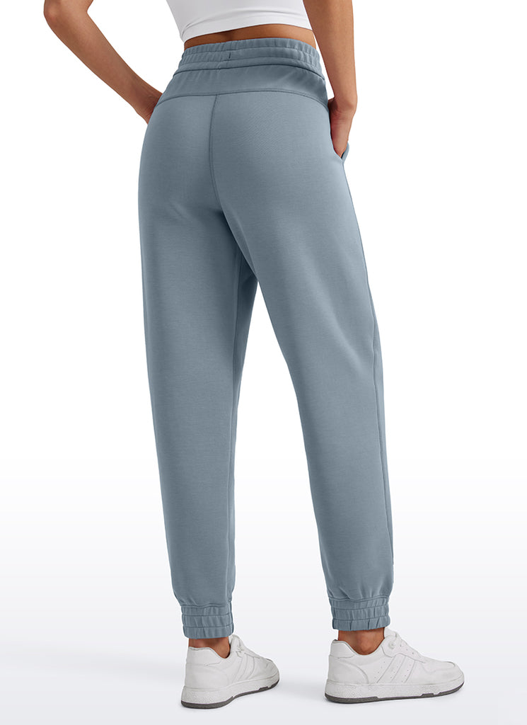 CRZ YOGA Women SoftAura Sweatpants High Waisted Pockest Joggers 28" Belgian Blue