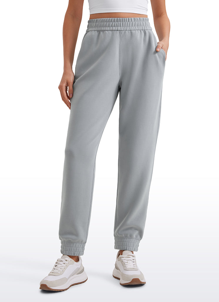CRZ YOGA Women SoftAura Sweatpants High Waisted Pockest Joggers 28" Belgian Blue