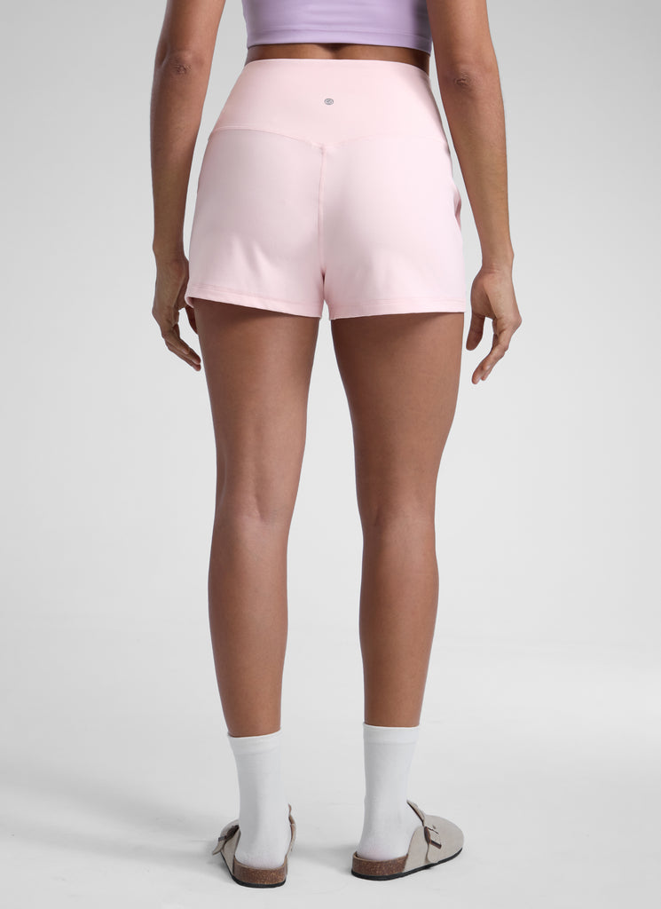 CRZ YOGA Women Butterlift High Waisted Shorts with Pockets Linerless Legend Green