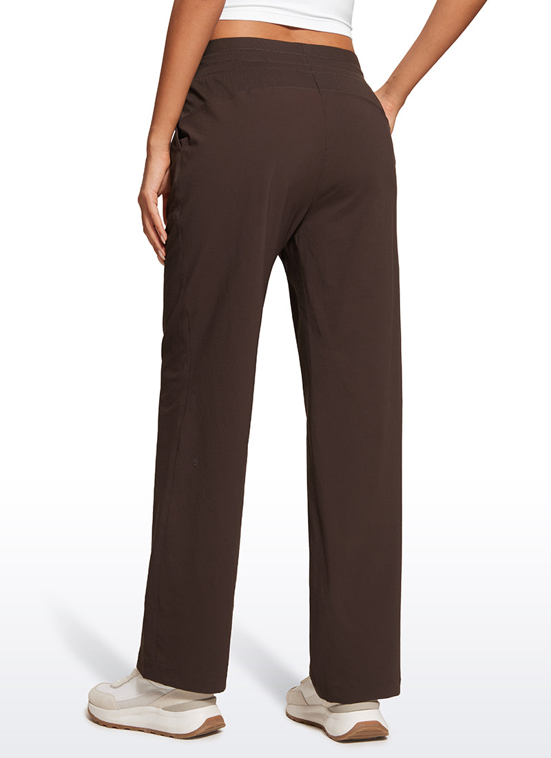 CRZ YOGA Women Stretch Straight Leg High Waisted Casual Pants 30