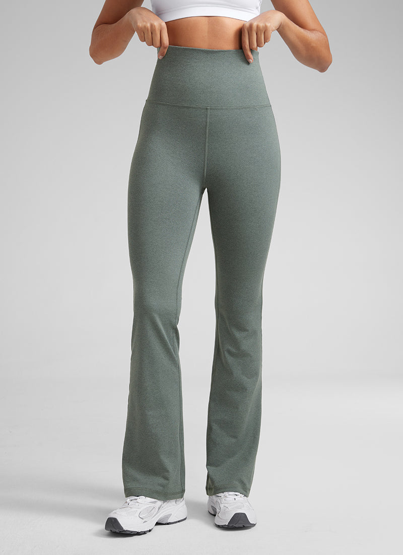 CRZ YOGA Womens Cloud Jersey Foldover Waist Bootcut Flare Pants 31