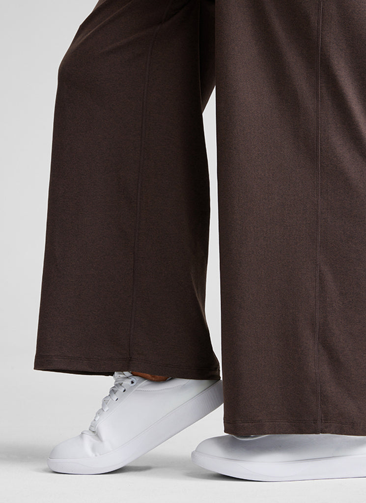 CRZ YOGA Cloud Jersey Wide Leg Sweatpants Women 30” with Pockets Navy