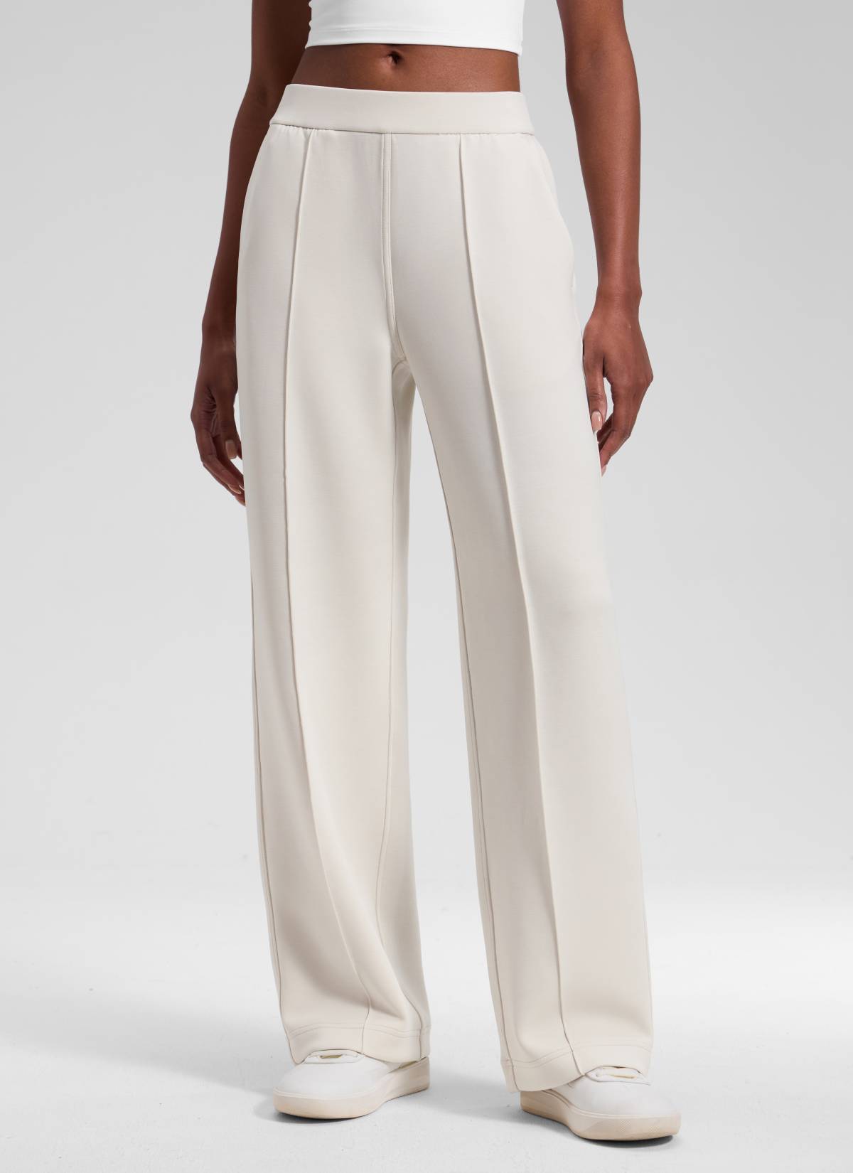 CRZ YOGA Women's SoftAura Casual Mid Rise Pocket Straight Leg Pant 30