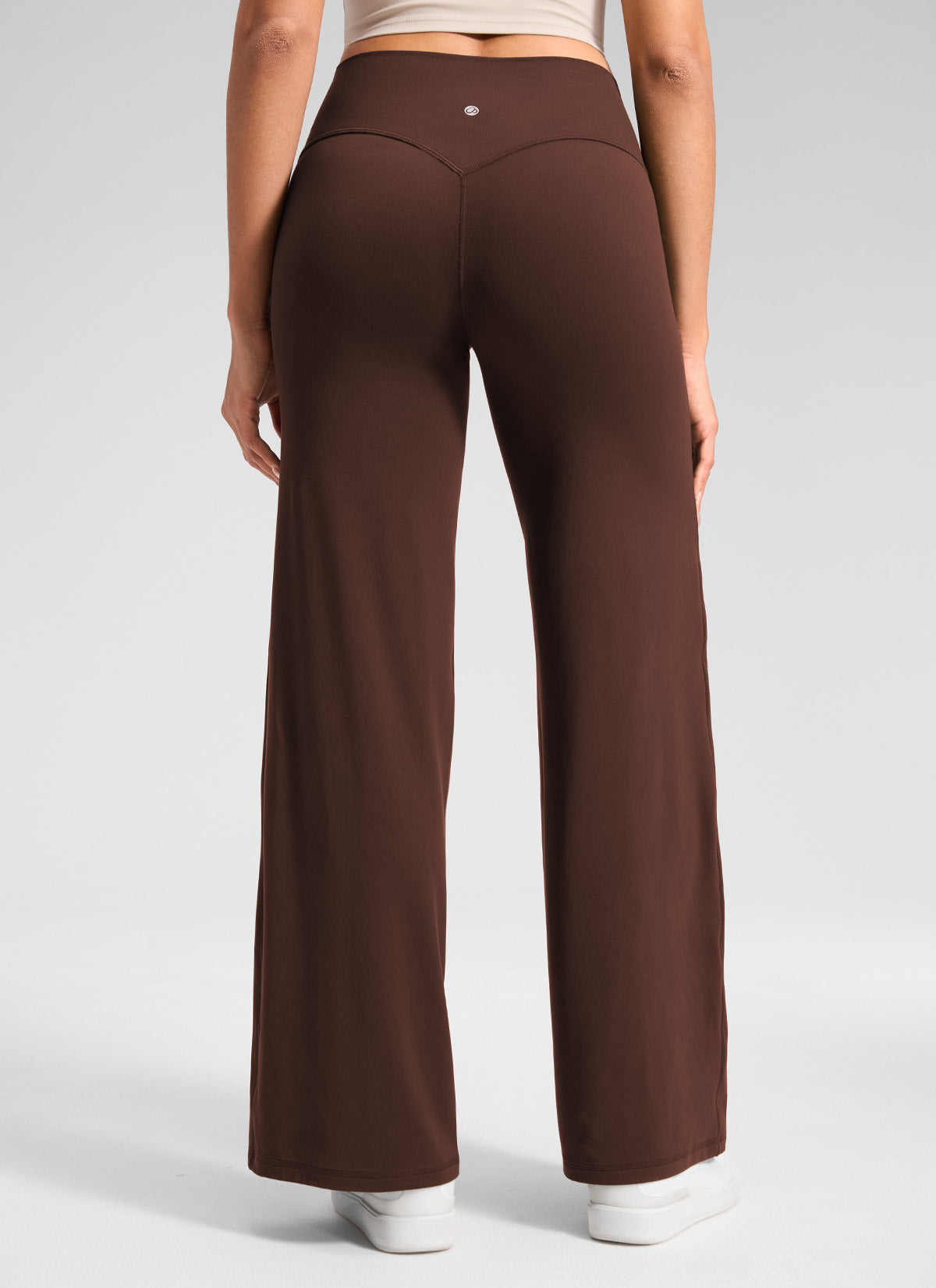 CRZ YOGA Women's Softretch Workout No Front Seam Wide Leg Pant 28