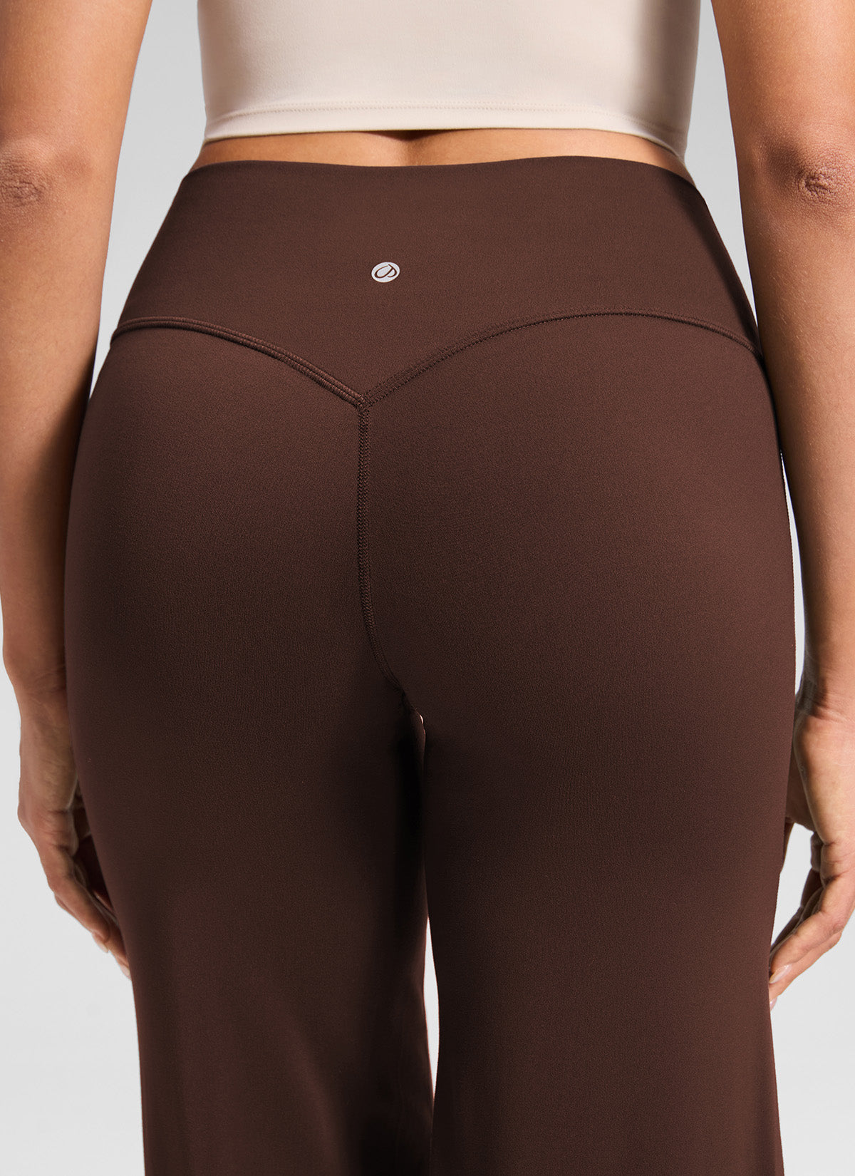 CRZ YOGA Women's Softretch Workout No Front Seam Wide Leg Pant 28