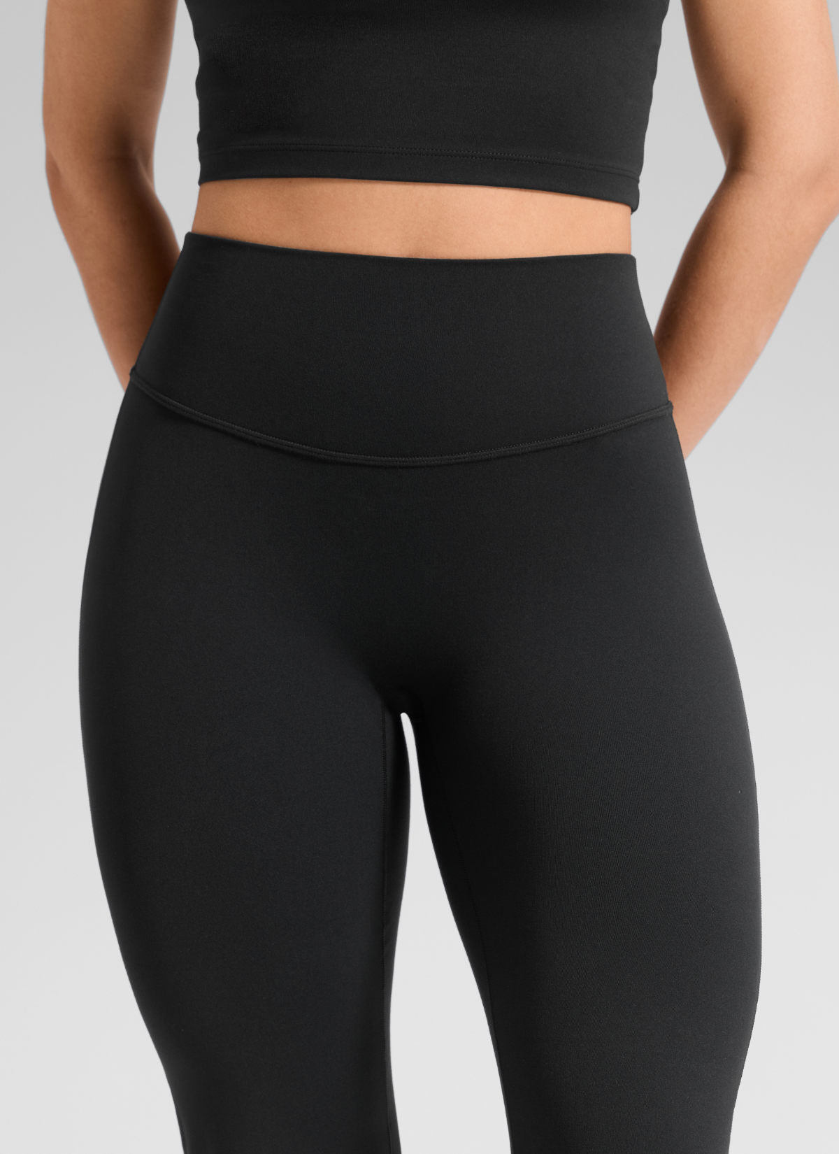 CRZ YOGA Women's Softretch High Rise No Front Seam Flare Legging 31