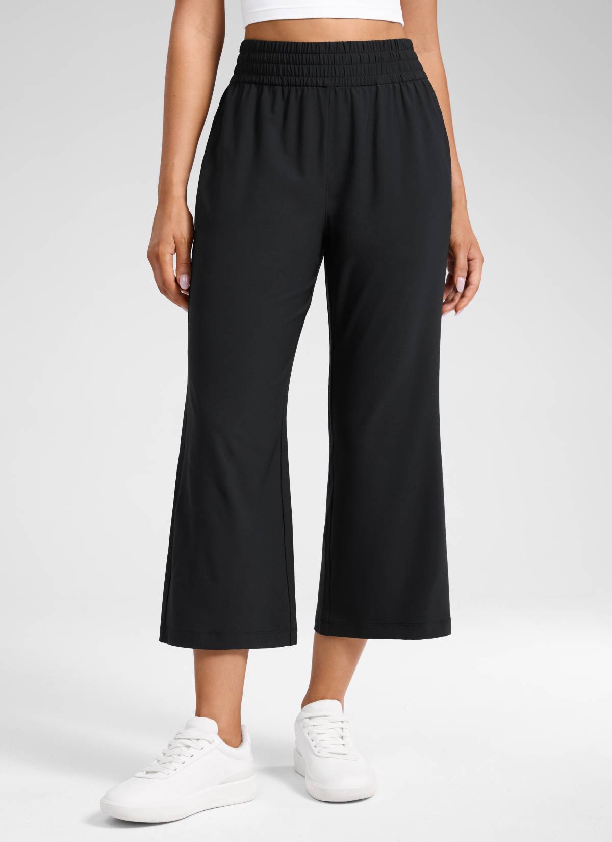 CRZ YOGA Women's Feathery-Fit Drapey Casual High Rise Flare Pant 23