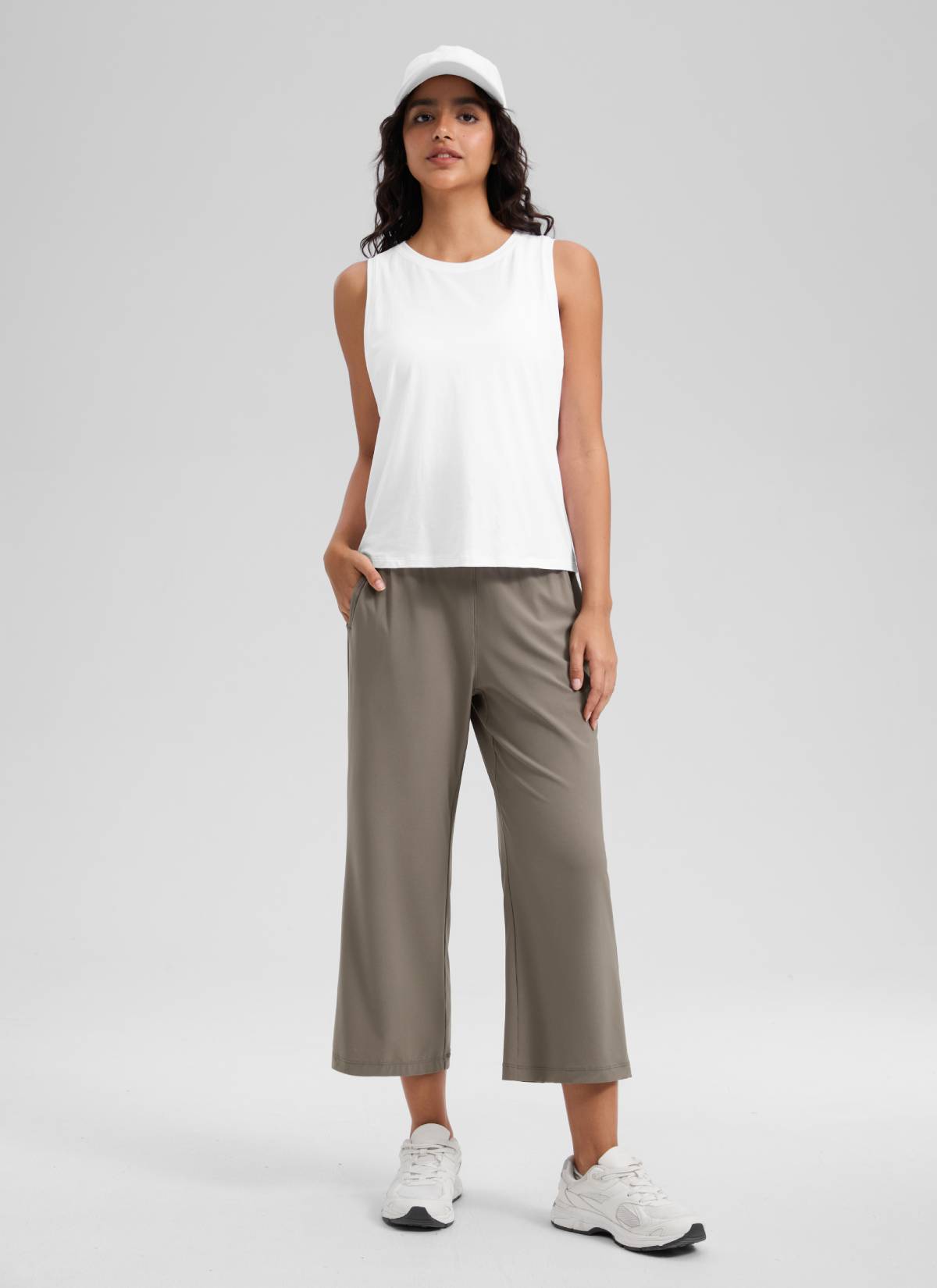 CRZ YOGA Women's Feathery-Fit Drapey Casual High Rise Flare Pant 23