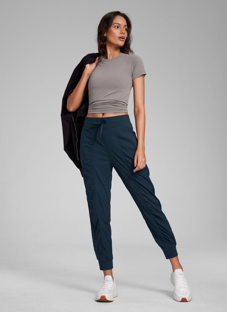 CRZ YOGA Women Lightweight Workout Joggers 26" with Pockets Ink Blue