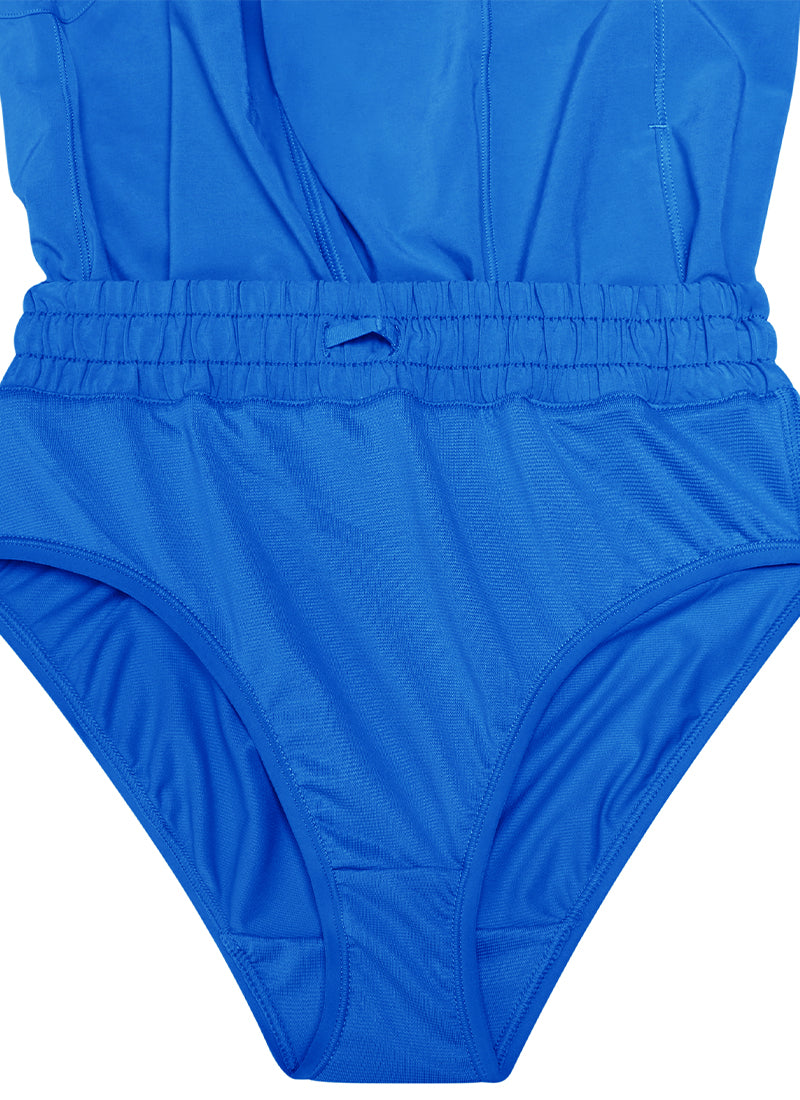 CRZ YOGA Girl's Running Feathery-Fit Soft Low Rise Lined Shorts Sparkle Blue