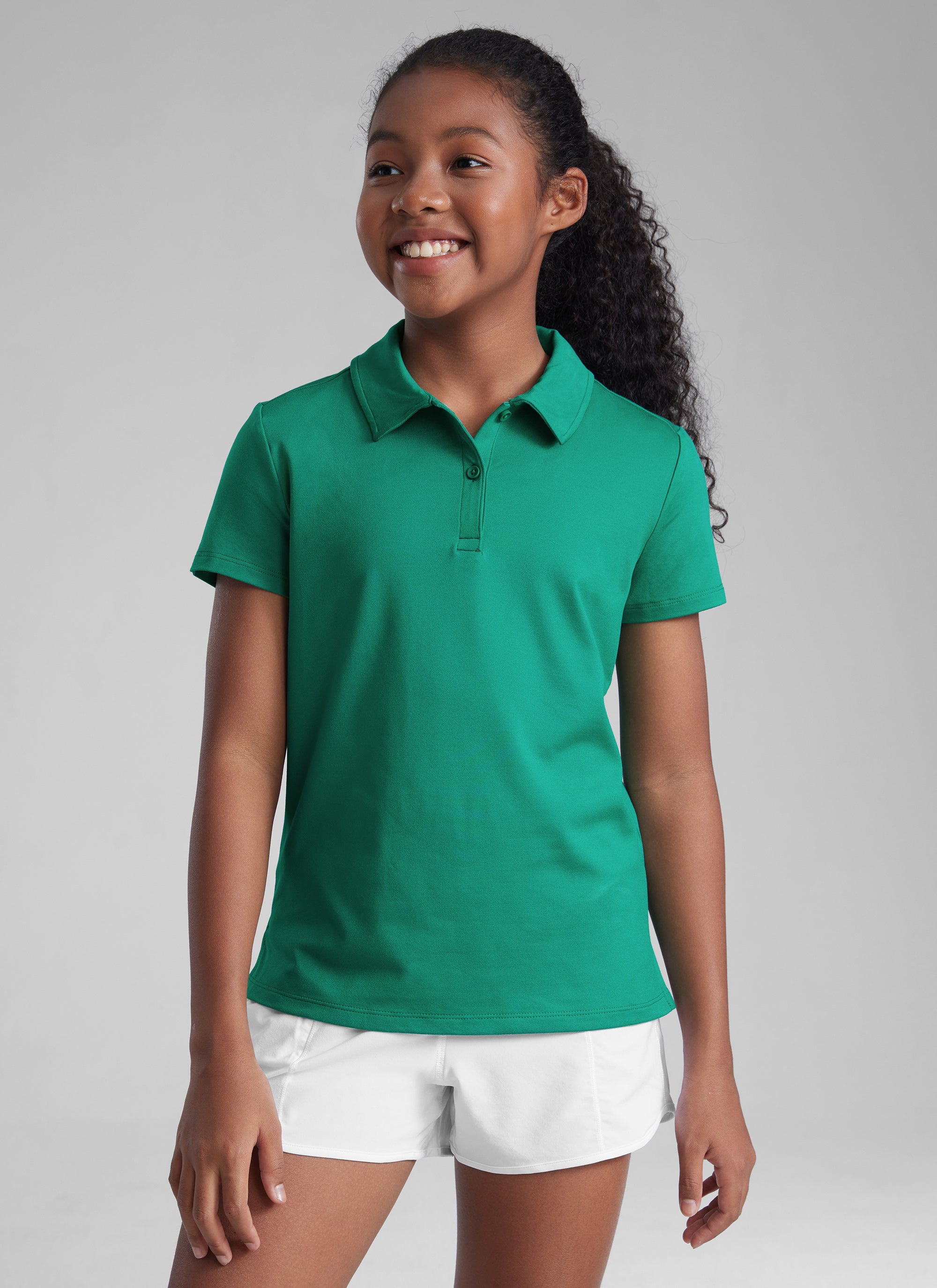 Girls Cloud Jersey Polo Shirts