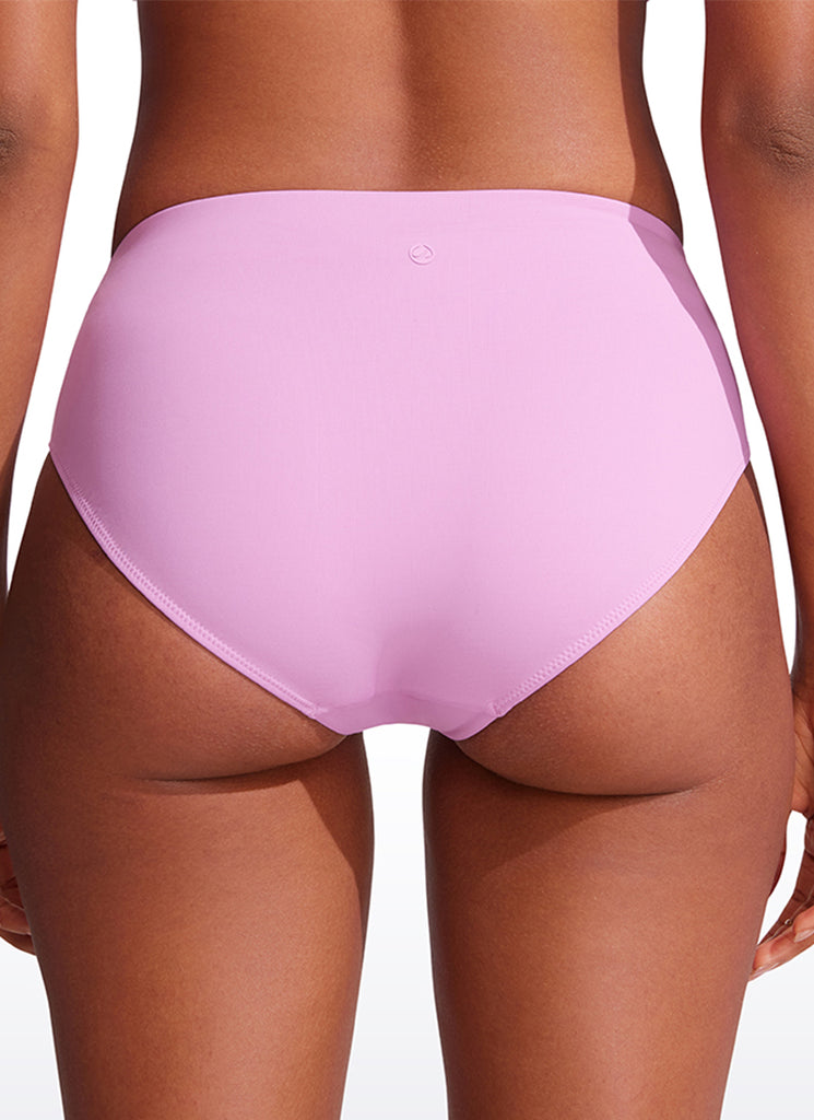 CRZ YOGA Women's Swimwear Bottoms Sunshine Bikini Bottoms Mid Rise Turquoise