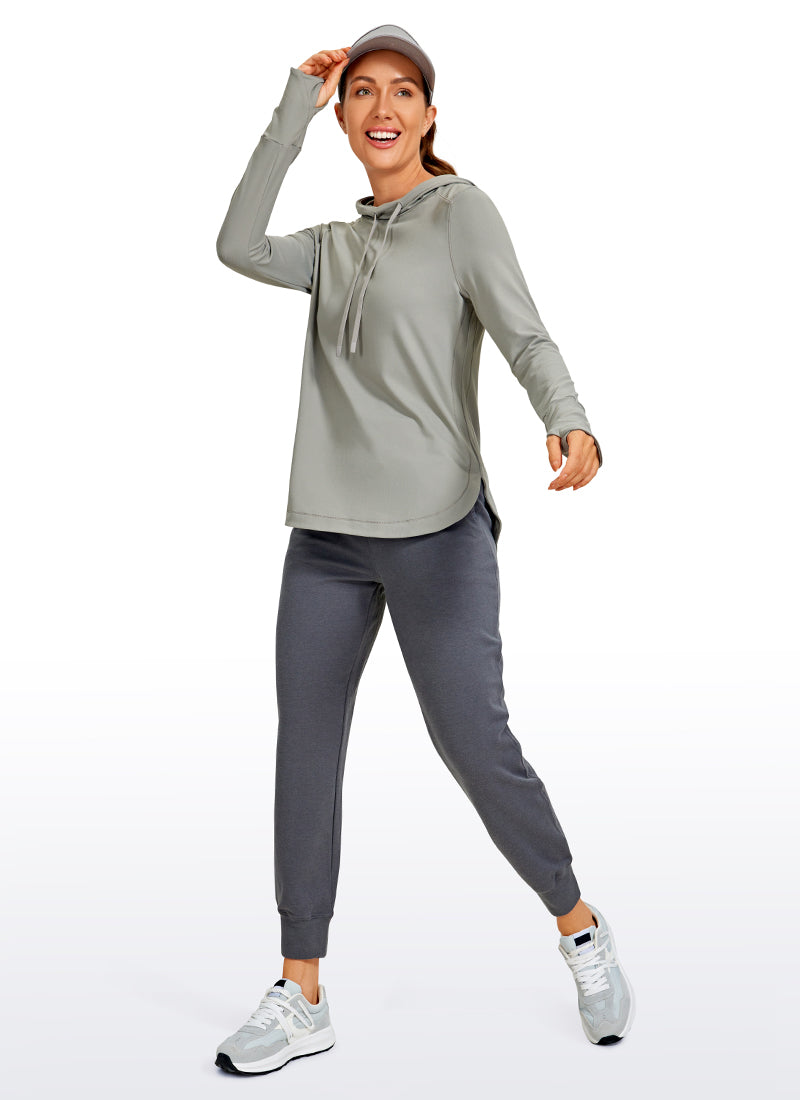 Brushed Feeling Thumbhole Hoodie