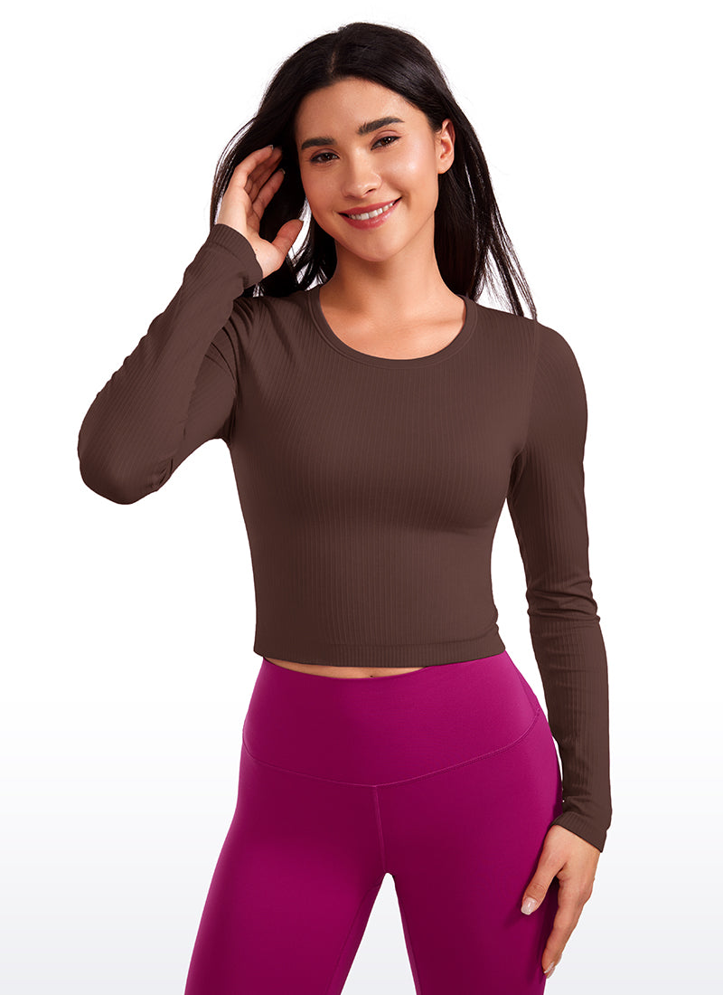 Seamless Double Lined Ribbed Long sleeve