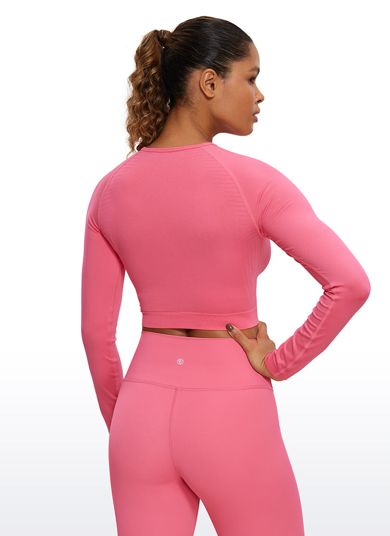 Seamless Slim Fit Cropped Long Sleeve