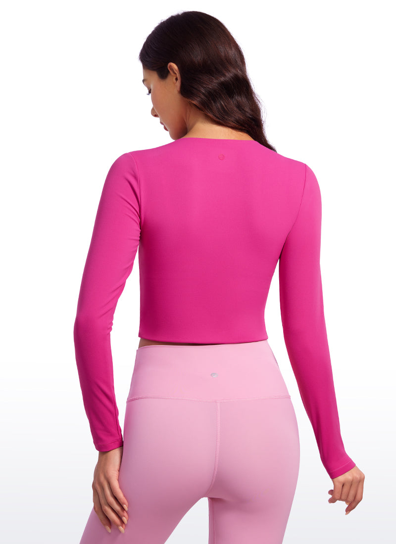 Butterluxe Double Lined Cropped Long Sleeve