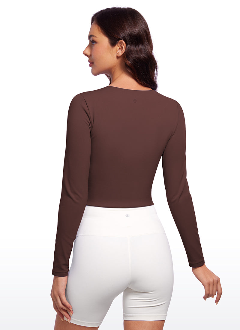 Butterluxe Double Lined Cropped Long Sleeve