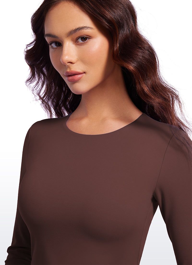 Butterluxe Double Lined Cropped Long Sleeve