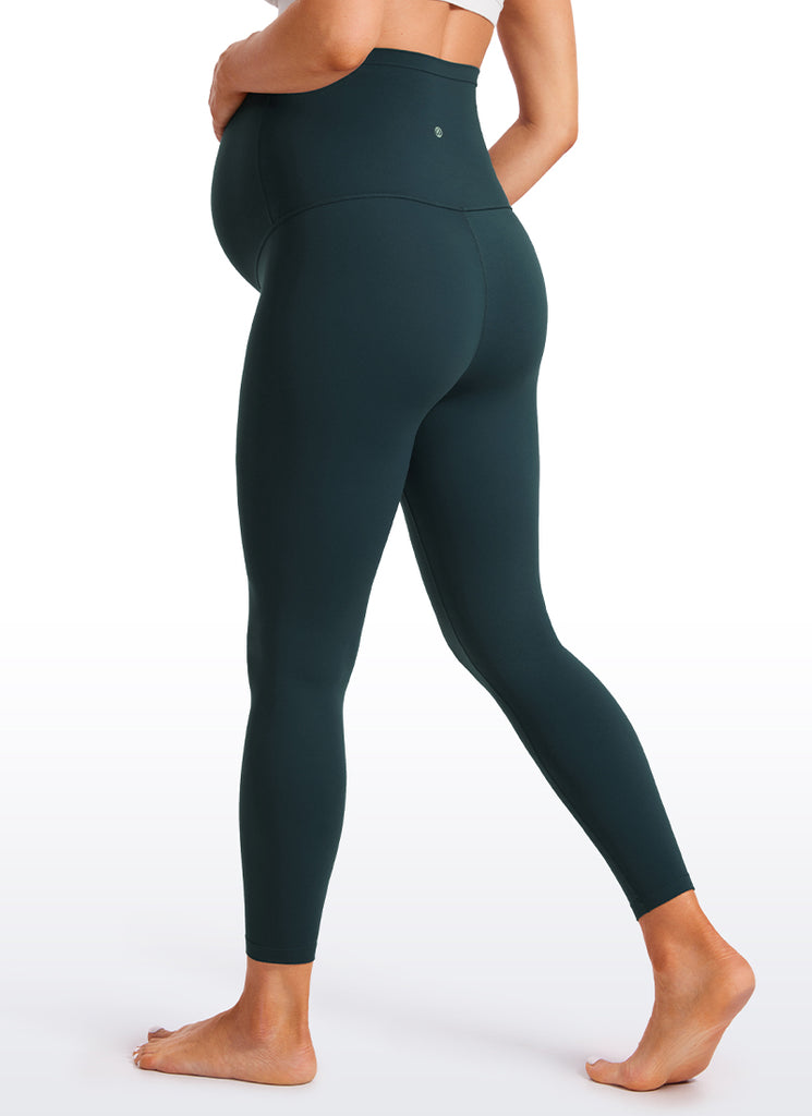 CRZ YOGA Women's Maternity Leggings Super High Rise Butterluxe 25'' Dark Grey Camouflage 2