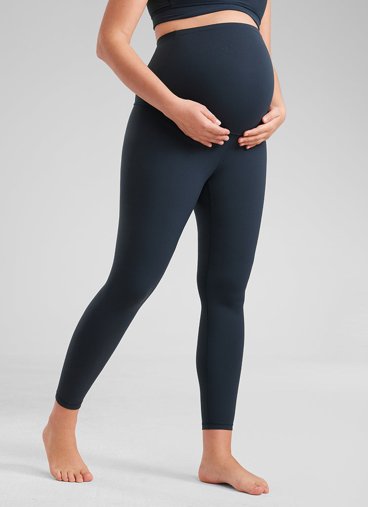 CRZ YOGA Women's Maternity Leggings Super High Rise Butterluxe 25'' True Navy