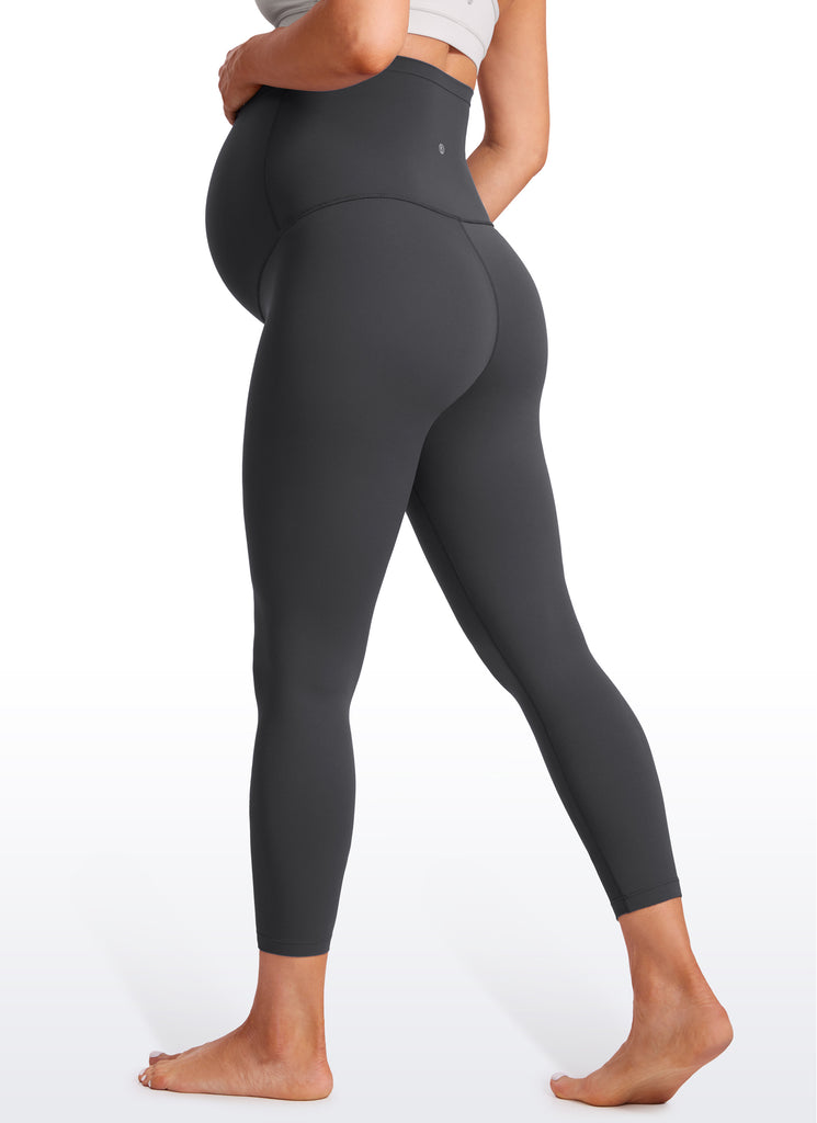 CRZ YOGA Women's Maternity Leggings Super High Rise Butterluxe 23'' Olive Green