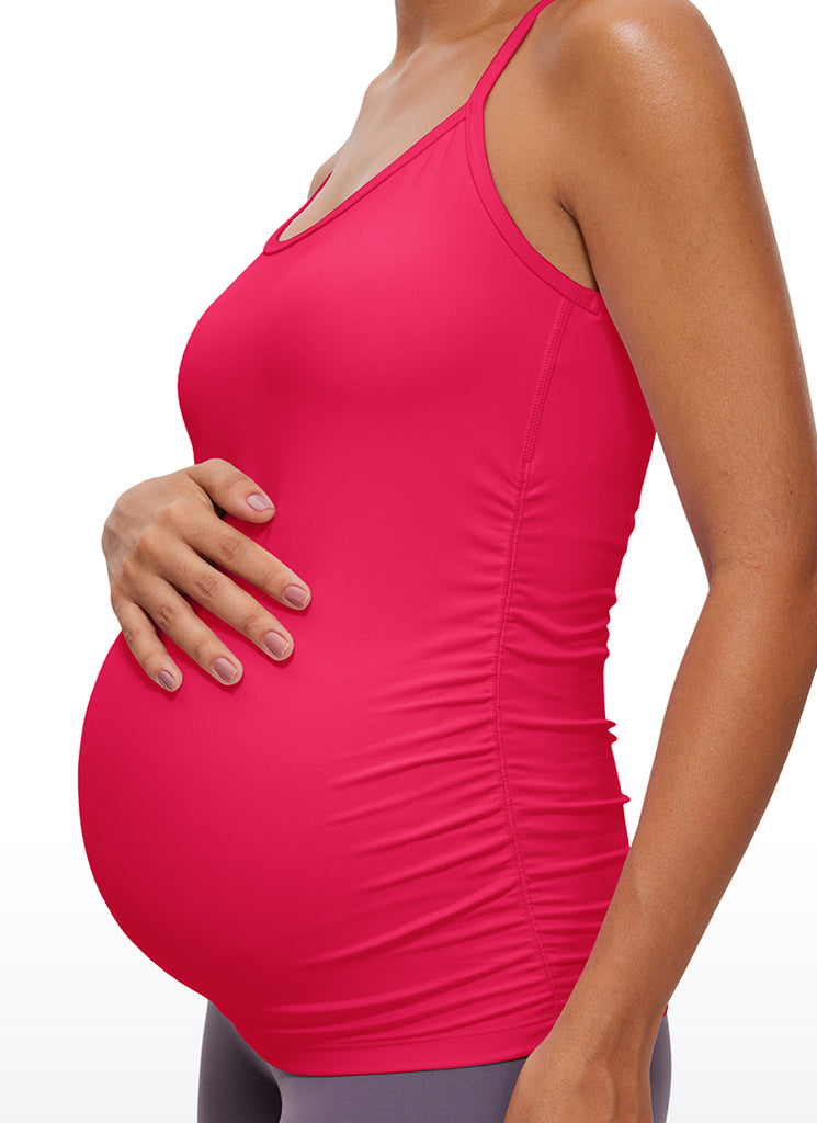 CRZ YOGA Women's Butterluxe Maternity Tank Top Yoga Shirts Magenta Purple