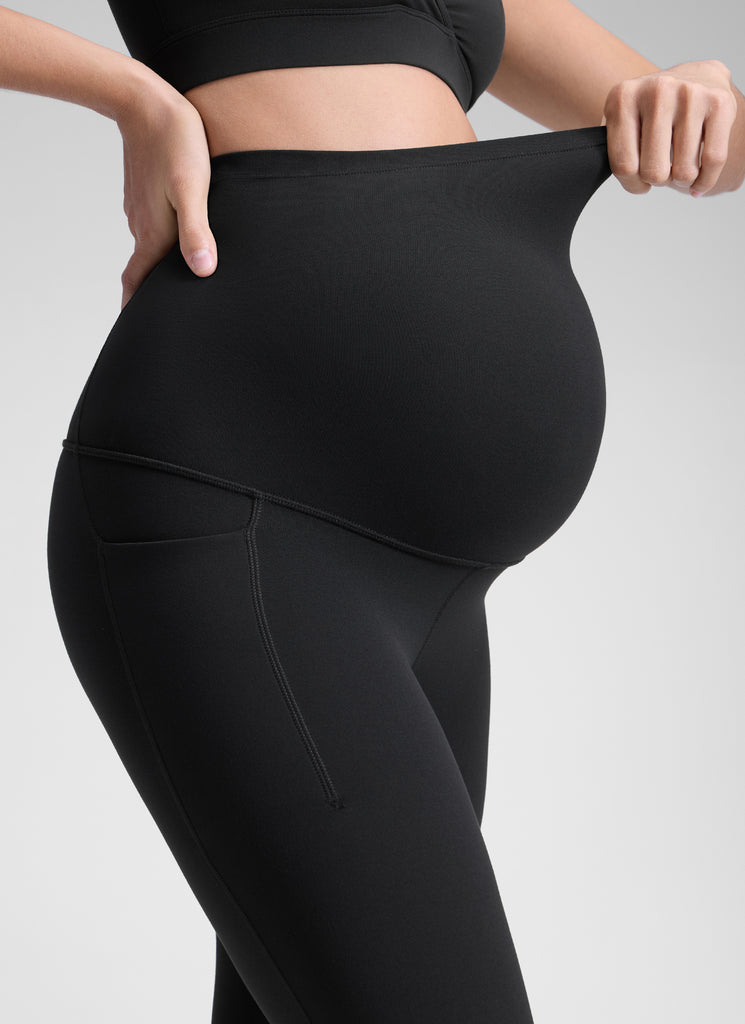 CRZ YOGA Women's Yoga High Rise Butterluxe Maternity Legging 25" Black