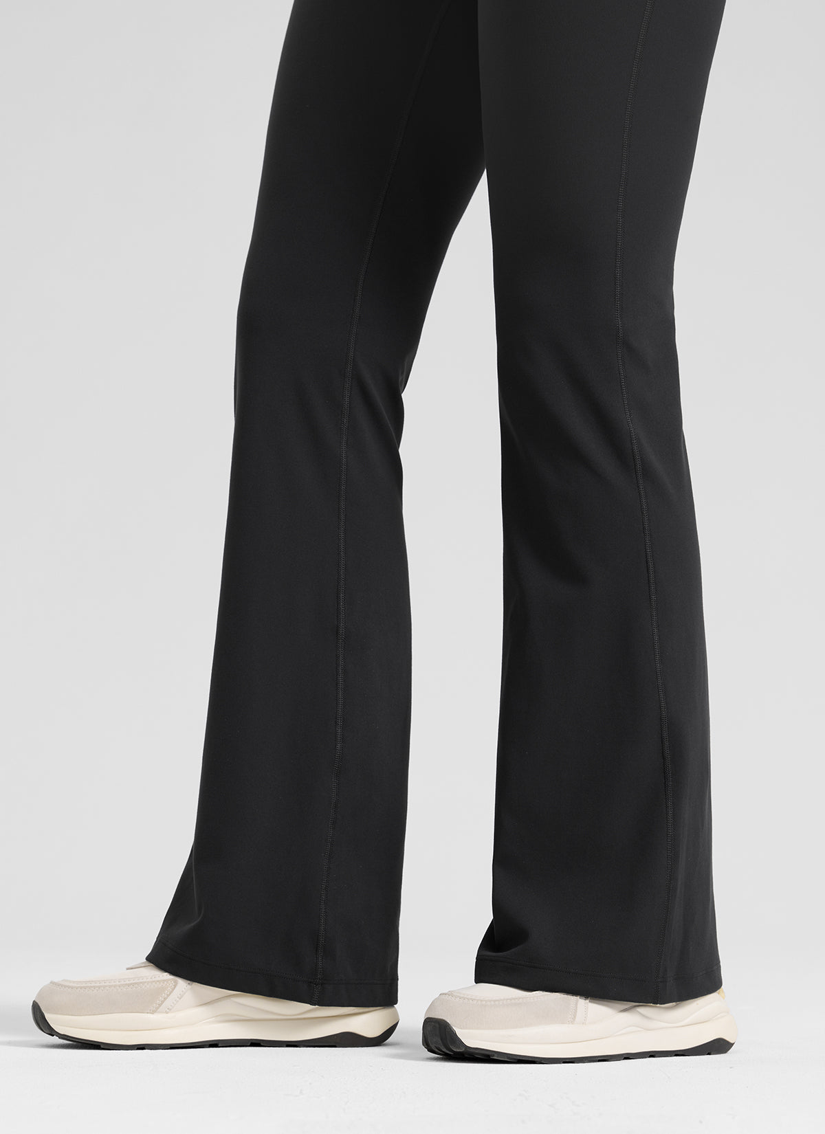 CRZ YOGA Women's Butterlift Maternity Super High Rise Flare Leg Legging Black