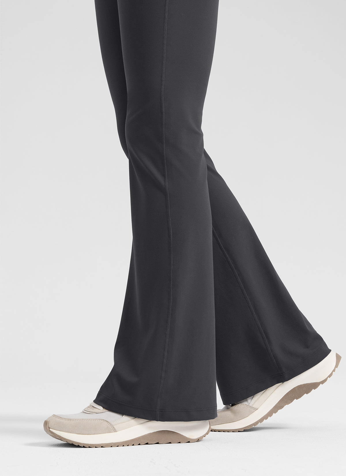 CRZ YOGA Women's Butterlift Maternity Super High Rise Flare Leg Legging Mysterious Grey