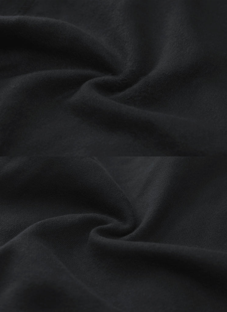 CRZ YOGA Womens Cotton Fleece Lined Straight Leg Lounge Sweatpants30'' Black