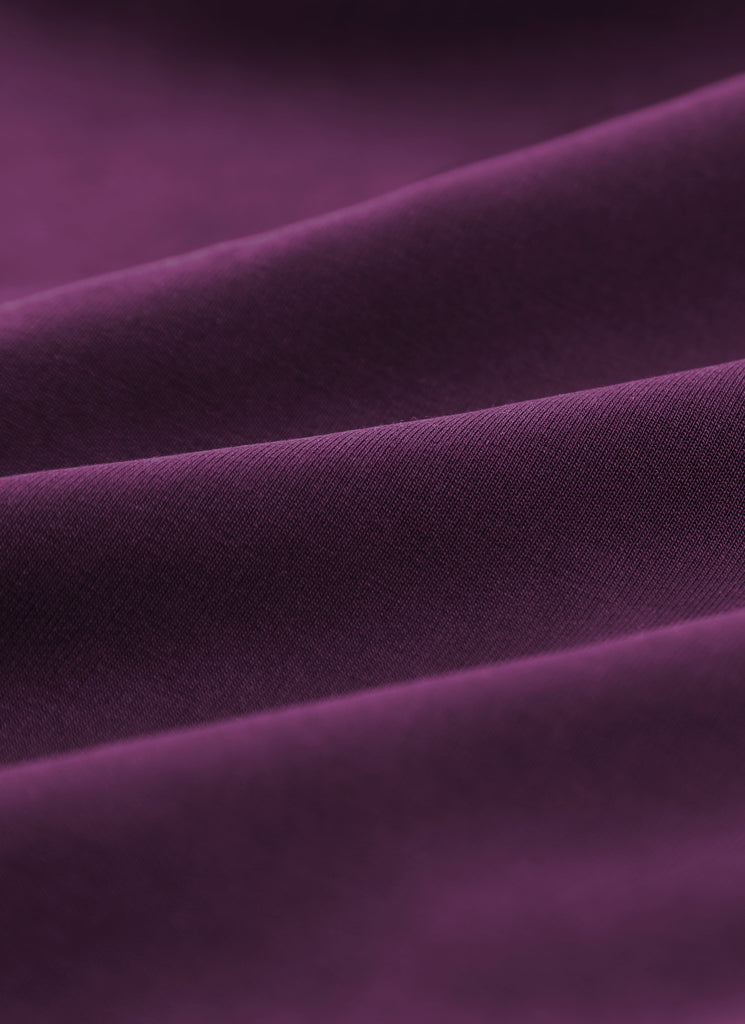 CRZ YOGA Women SoftAura Halfzip Sweatshirt Pullover Long Sleeve Pocket Plum Magenta